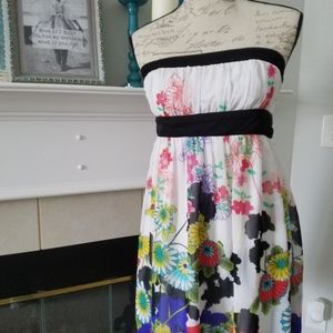 Strapless halter dress